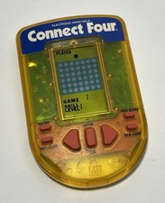 Connect Four 4 Electronic Handheld Game 1995 Travel Milton Bradley TESTED WORKS