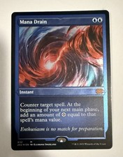 MtG Magic Mana Drain Foil Etched Mythic Rare 2X2 #432 Double Masters 2022 x1