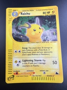 Raichu - H25/H32 - Pokemon Skyridge Holo Rare Card LP