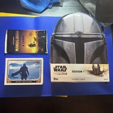 2020 TOPPS STAR WARS THE MANDALORIAN BASE SET 100 CARDS W/MANDALORIAN HELMET TIN