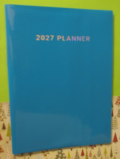 2027 LINED MONTHLY  WEEKLY Medium PLANNER with CONTACTs  NOTEs 10X7.5" BLUE