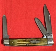 1965-69 ✨ VINTAGE CASE XX 5392 ✨ STAG HANDLE 3 BLADE STOCKMAN POCKET KNIFE ✨VG+
