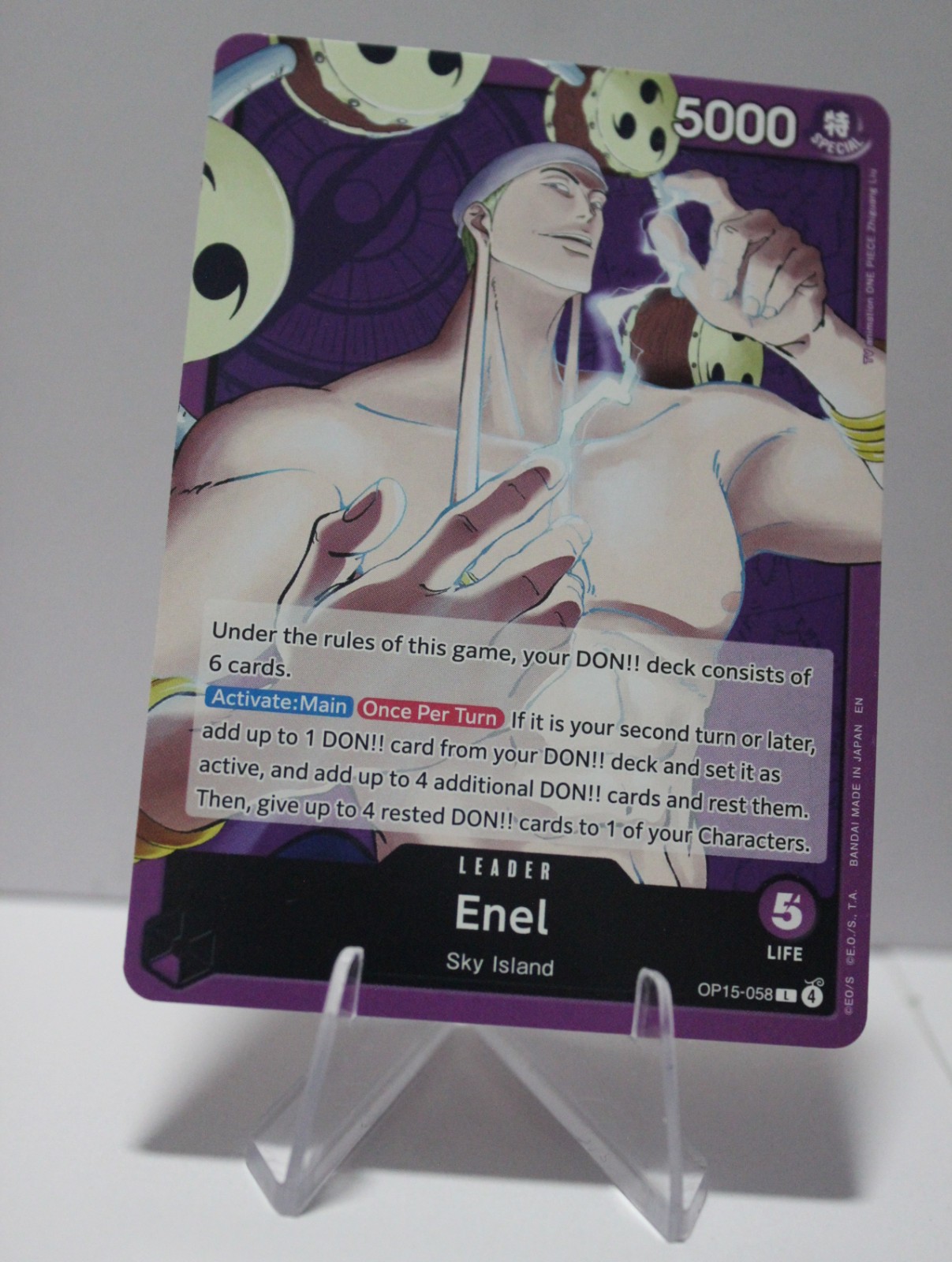One Piece TCG Enel OP15-058 Adventure on Kami's Island Card
