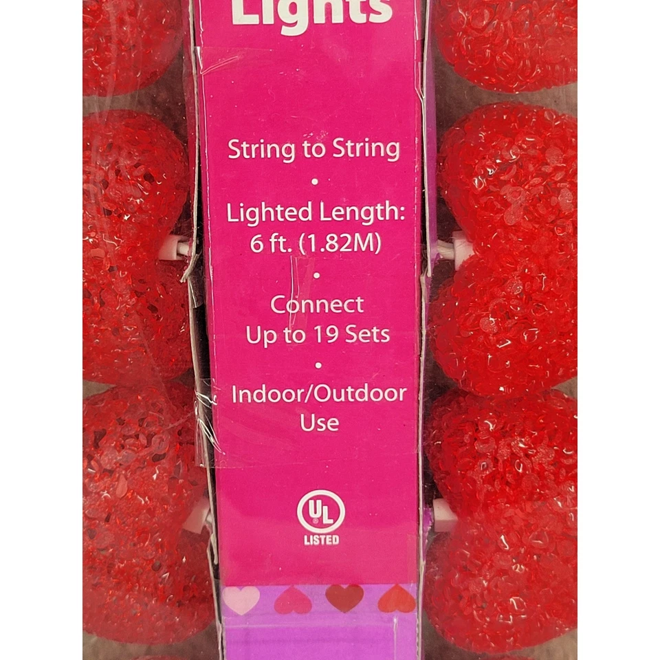 Cupidos Flecha San Valentín 10 Luces Corazón Cadena a Cuerda Uso Interior Exterior Foto 2 de 3