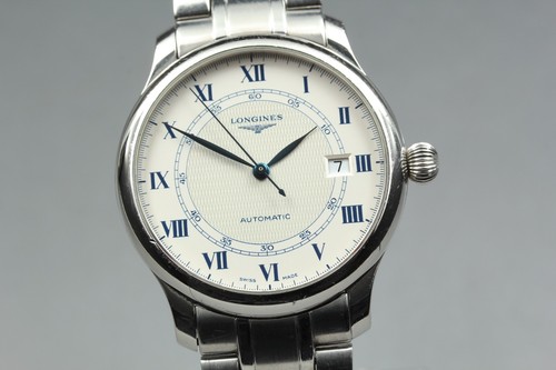 Orologio Uomo "Exc+5" LONGINES Weams L2.623.4 Roman Automatico Data Argento dal GIAPPONE - Foto 2 di 11