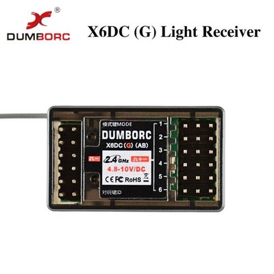 DUMBORC X6DCG 2.4G 6CH Light Servo Motor GYRO Receiver for X6 Transmitter US