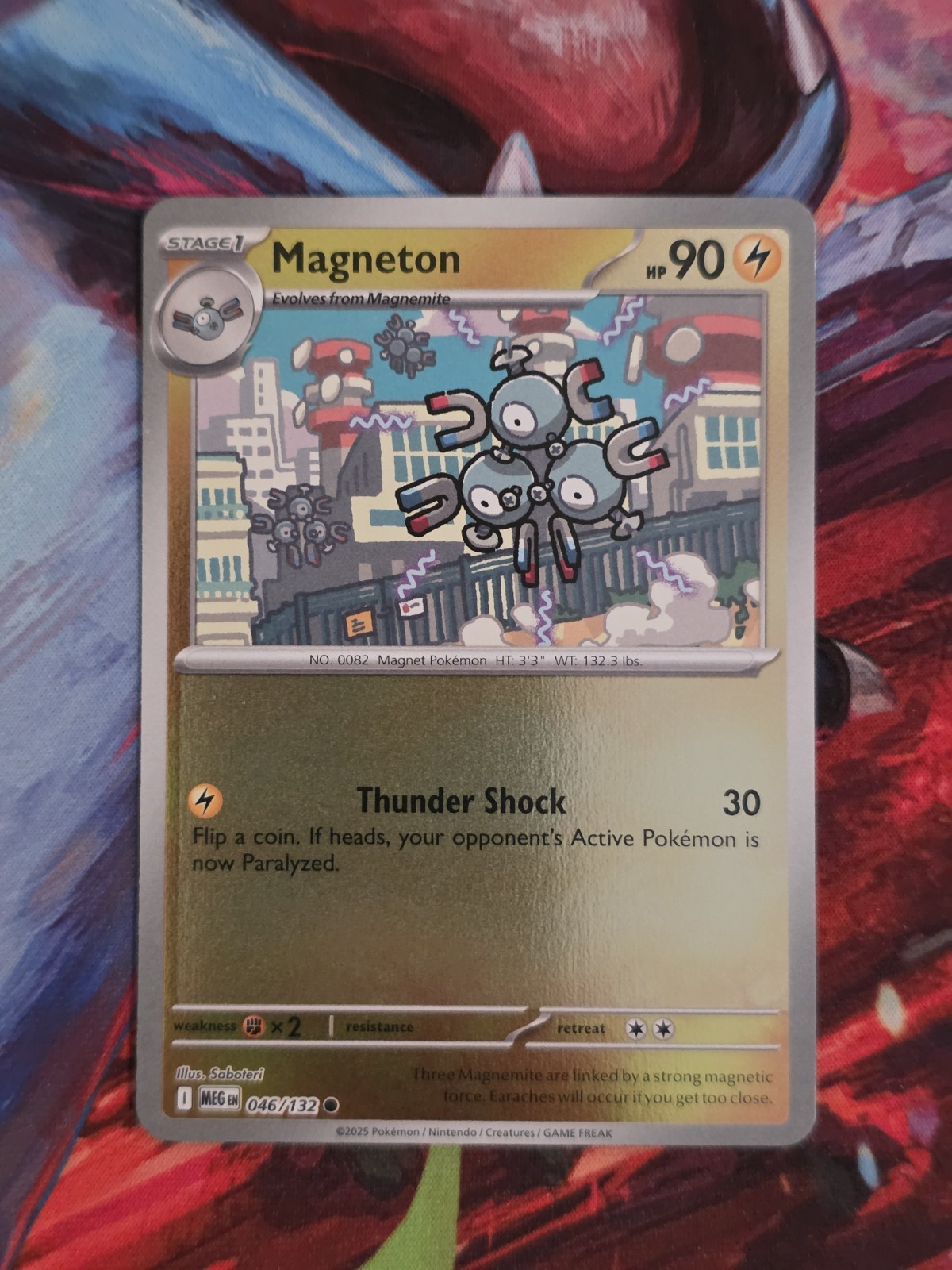 Magneton 046/132 ME01 Mega Evolution Reverse Holo Common Pokemon Card
