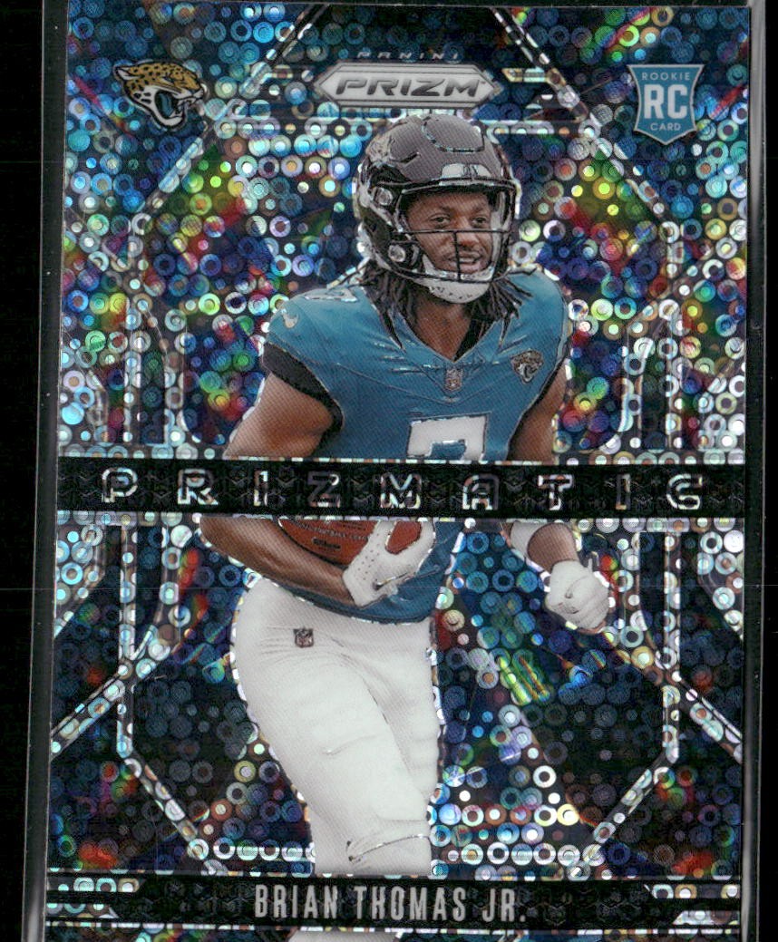 2024 Panini Prizm #19 Brian Thomas Jr. Prizmatic No Huddle Prizm