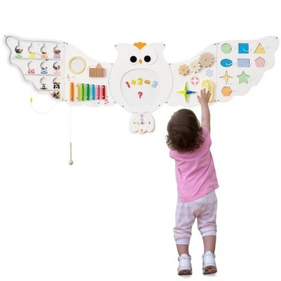 Costway 11-in-1 Toddler Learning Activity Center for Boys Girls 3+ Years Old