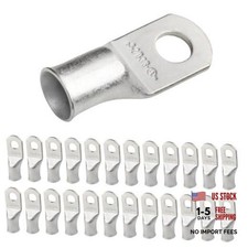 pcs 2/0 AWG 3/8" Stud Marine 2/0 Awg - 3/8" M10 Ring 25 Tinned Copper Lugs