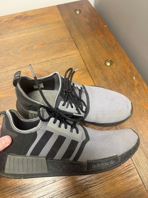 Adidas Men's NMD R1 Primeblue Charcoal and Black Sneakers 10.5