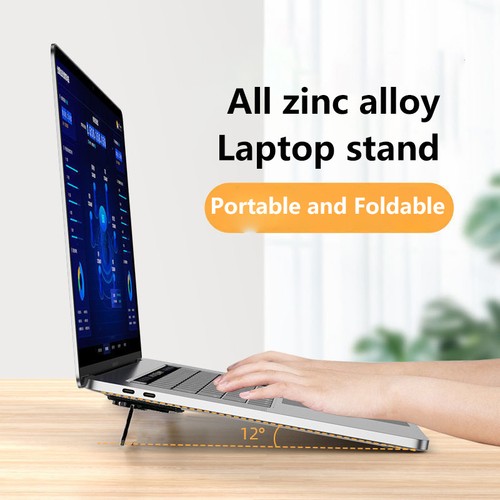 Laptop Stand Invisible Radiator Portable Foldable Storage Stand Business Simple - Afbeelding 12 van 16