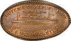 1934 Asbury Park S.S. MORRO CASTLE Elongated Cent NGC MS67 BN M&D-1 TOP POP 1/0