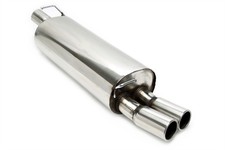 TA Technix Endschalldämpfer 2x76mm rundgebördelt Edelstahlanlage EVOG4A-xx