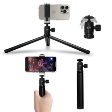 ShutterGrip Mini Tripod Premium Aluminum Alloy Ball Head Mount Standard black