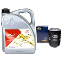 MotoröL Set 5W-40 5 Liter + ÖLfilter SM 108 FüR Audi Seat Skoda VW Passat 1.9