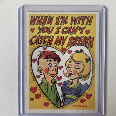 1960 topps funny valentines A When I m With You I can t Catch My Breath
