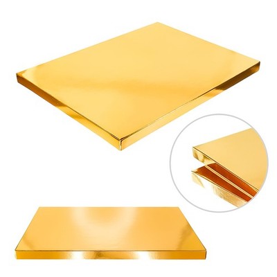 Cake Board Unterlage Rechteckig Gold 30x40 cm 2 cm Quadrat Trommel Premium Brand