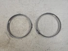 7" Headlight Retaining Rings Headlamp Sealed Beam Stainless Steel (x2)