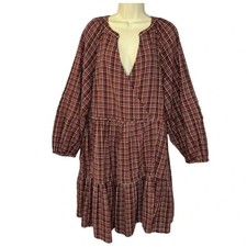 Madewell Seersucker Wrap Mini Dress Lightweight Cotton Women's XL New 