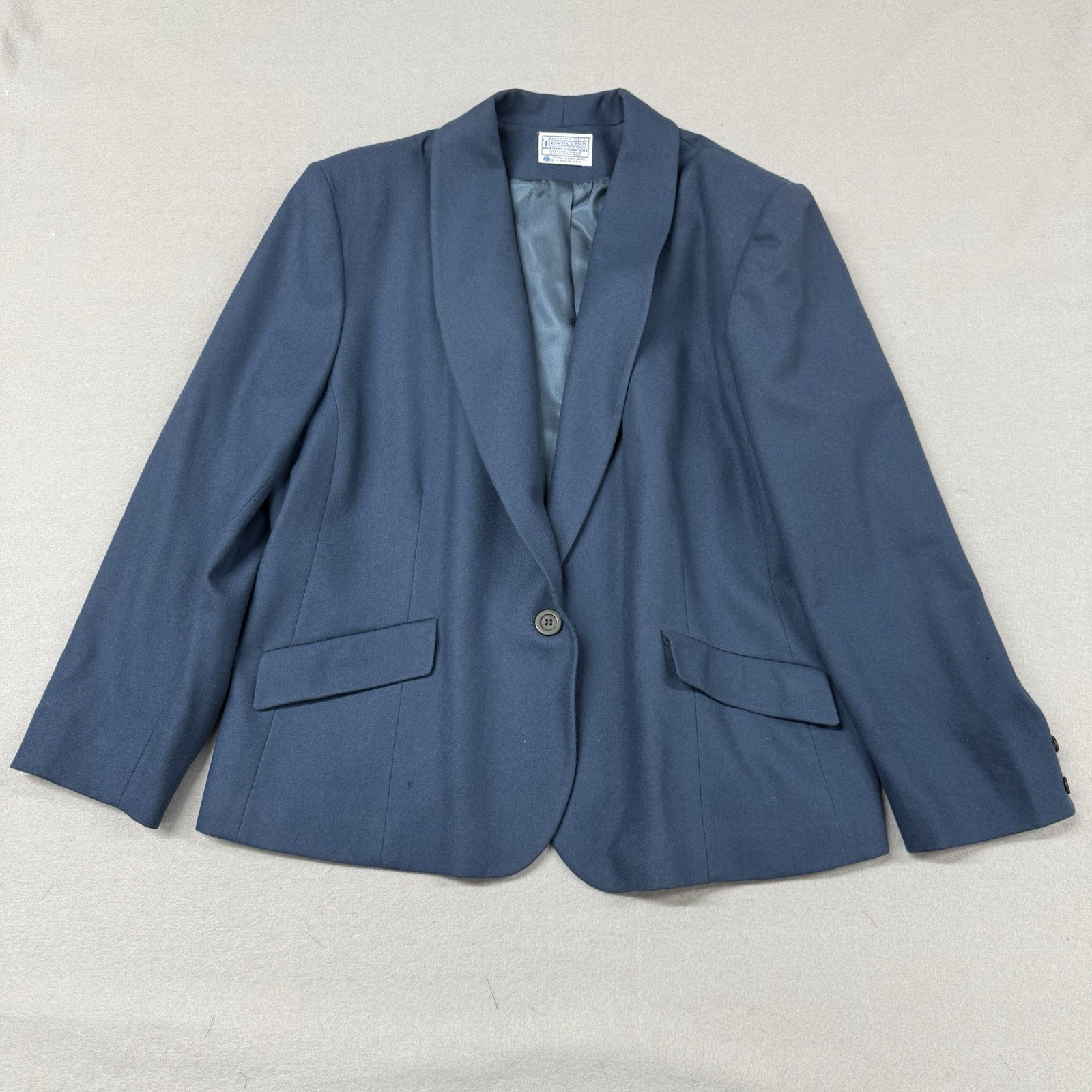 Pendleton Womens Wool Blazer Jacket USA Made Blue… - image 1