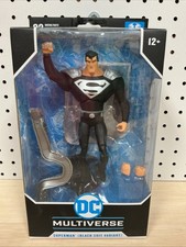 DC Multiverse Mcfarlane Toys Superman Animated Black Suit Variant 7  Figure New