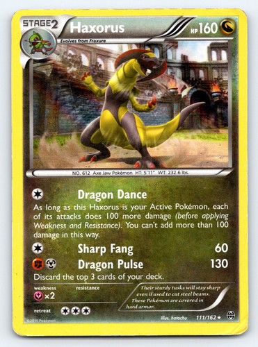 Haxorus 111/162 BREAKthrough Pokemon Holo HP hatachu