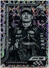 2025 Topps Chrome F1 #93 Max Verstappen B&W Lazer Refractor Grand Prix Winners