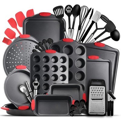 Baking Pan Set, 39 Piece Premium Baking Set, Nonstick Bakeware Sets BPA Free,...