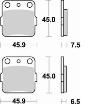 Braking CM44 Brake Pads #686CM44 for Honda/Yamaha/Kawasaki/Suzuki/Arctic Cat