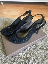 Tamaris Slingpumps Gr.37 Strass Schwarz   wie...