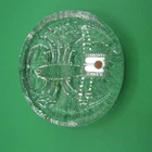 Blenko  Scorpion Paperweight Clear Glass  Scorpio Zodiac Horoscope Textured