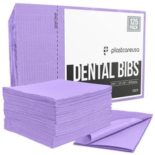 Disposable Dental Bibs 13"x18" 125 Pack - 3 Ply Waterproof Tattoo Bib Sheet...