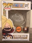 One Piece SOBA MASK 1277 FUNKO POP Chalice Exclusive CHASE W/Protector