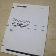 CAT 980c Wheel Loader Electrical System Schematic Manual wiring shop repair