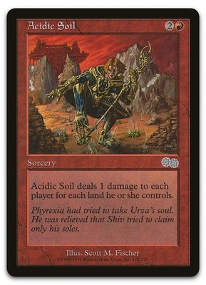 Acidic Soil #172 (NM) Urza's Saga USG Magic MTG