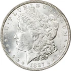 1887 $1 GSA NGC MS63 Morgan Silver Dollar with Box 2184521-003