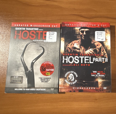 DVD Hostel Part I & Part II Unrated Director's Cut Widescreen  Brand New Sealed