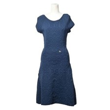 Chanel Cruise Line Camellia Jacquard Dress Used CYHE-0