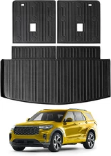 Cargo Mat For 2020-25 Ford Explorer Trunk Mat TPE Cargo Liner For 2023 Explorer