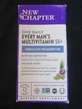 New Chapter One Daily Every Man's Multivitamin 55 72 Vegetarian Tablets