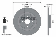 2x New Brake Disc for ABARTH FIAT MAZDA:MX-5 IV,124 Spider,ROADSTER IV