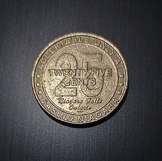 25 Cents Slot Machine Gaming Token Niagara Falls Casino Ontario Canada