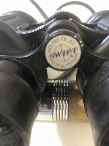 Vintage Swift Focus 7x50 Binoculars . Model 781 ,420ft at 1000 Yd. Made In Japan - Picture 2 of 8