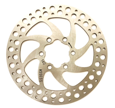 140 mm Scheibenbremsscheibe - 6-Loch - Stahl - MTB, XC, CX & Road - inkl. Schrauben