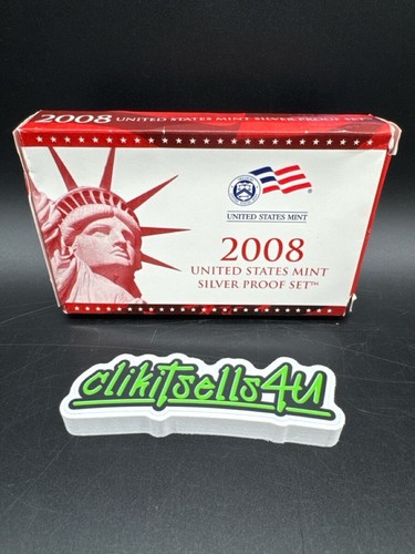 US 2008-S 90% SILVER PF SET W/ ORIGINAL BOX & COA RC1223MS (DRP012529)