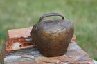 New ListingAntique Brass Hand Forged 4" Cowbell w/ Clapper ~ Swiss European