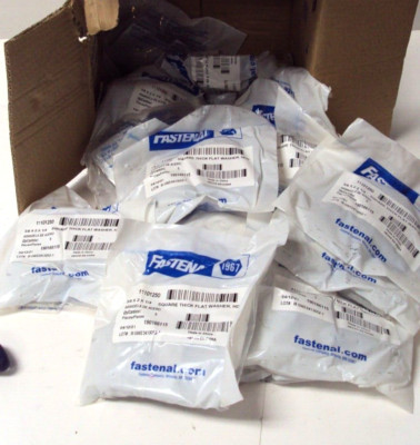 FASTENAL 11101250; SQUARE  THK FLAT WASHERS HDG, 2'' x 2'' X 1/4''THK 3/8'' HOLE