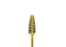 Typhoon Gold Carbide Bit Electric Nail Drill Bit Tool Large Barrel 3/32" -Coarse
