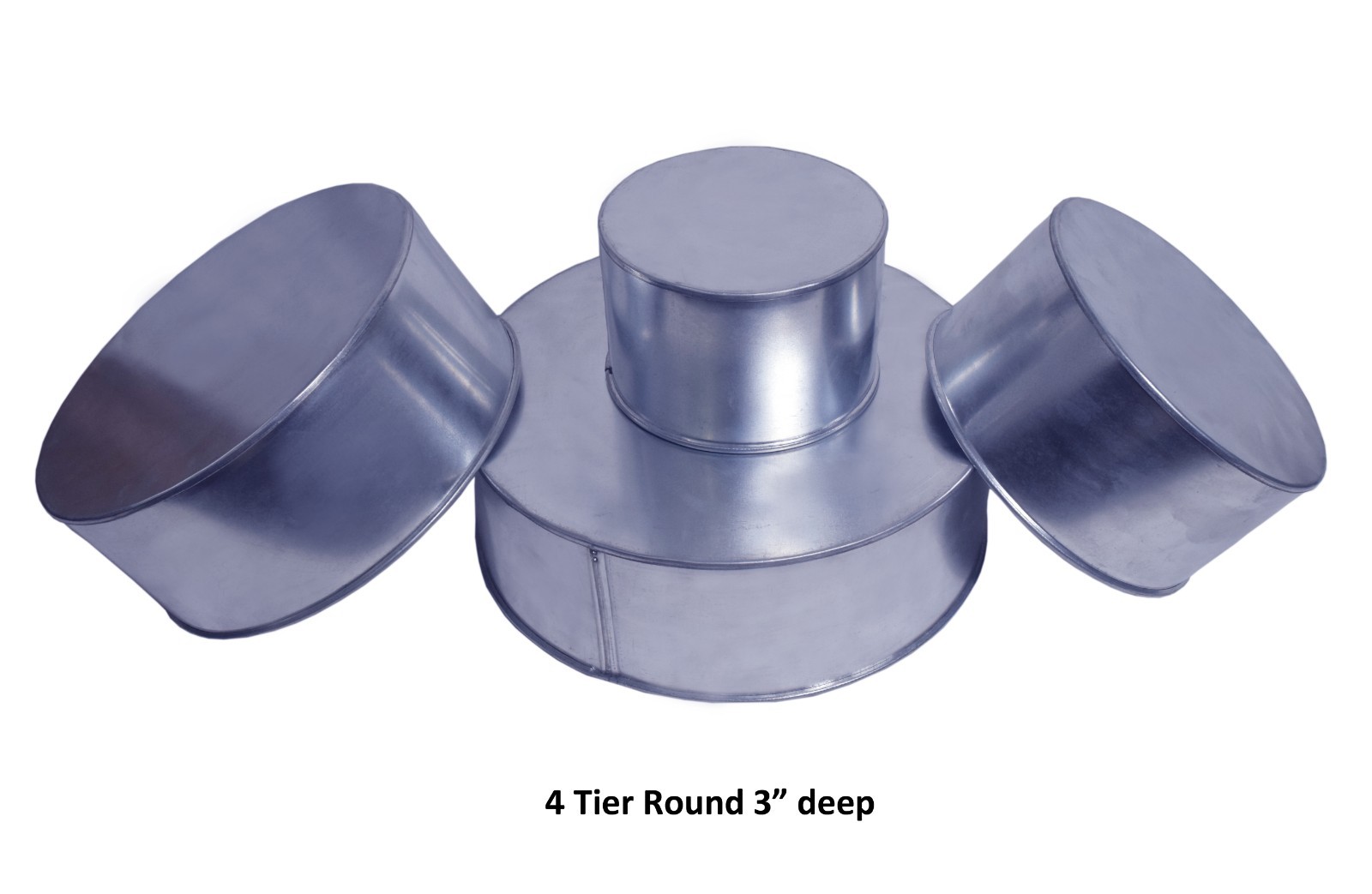 4 TIER HEAVY DUTY ROUND WEDDING CAKE TINS 6" 8" 10" 12" 3", 4" and 5